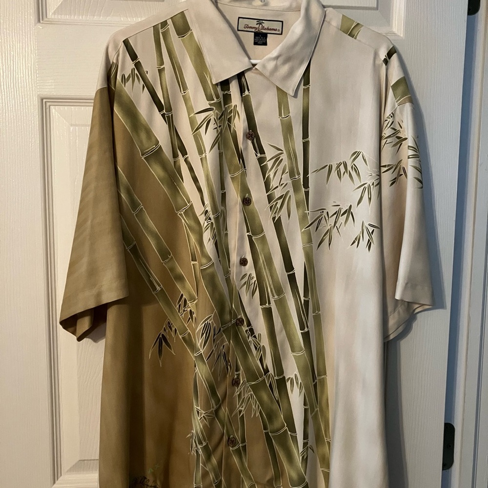 Tommy Bahama Cream Silk Shirt